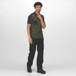 Regatta Tactical Offensive Workwear Polo Shirt Dark Khaki X Large 43 1/2" Chest