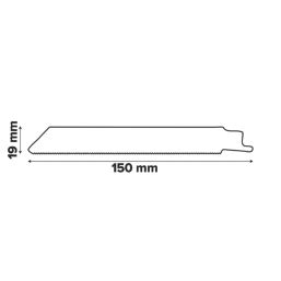 Bosch  S922EF Metal Reciprocating Saw Blades 150mm 5 Pack