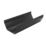 FloPlast RGS3B uPVC Square Gutter Black 114mm x 3m