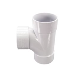 FloPlast Solvent Weld Equal Tee White 50mm