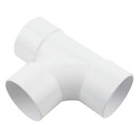 FloPlast Solvent Weld Equal Tee White 50mm