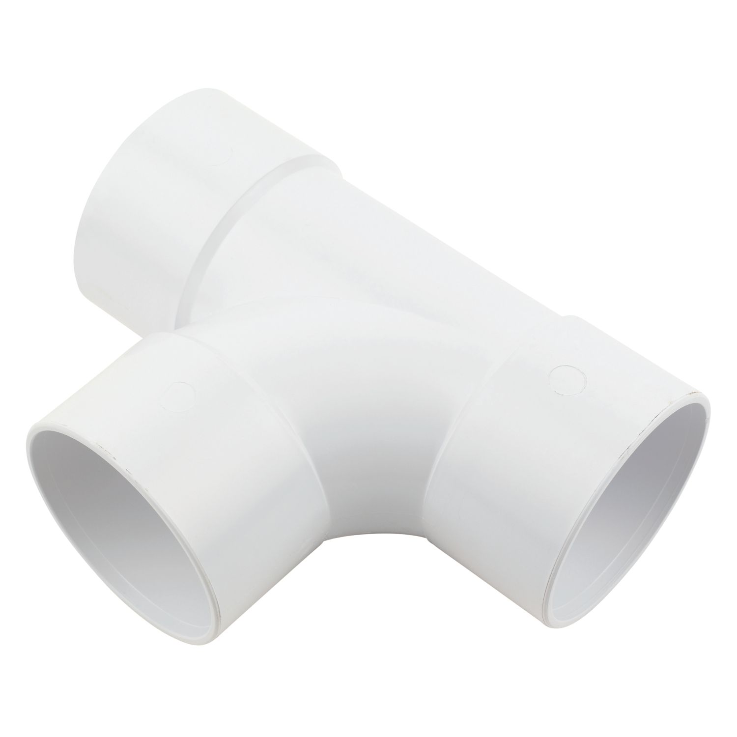 FloPlast Solvent Weld Equal Tee White 50mm (62719)