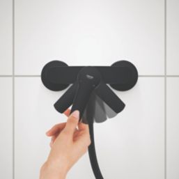 Grohe Get Exposed Single Outlet Manual Matt Black Single Lever Shower Mixer