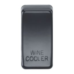 Knightsbridge 'WINE COOLER' Switch Cover Matt Black