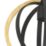 Eglo Basildon Ceiling Light Black & Brown