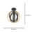 Eglo Basildon Ceiling Light Black & Brown