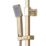 Highlife Bathrooms Orkney Rear-Fed Exposed Brushed Brass Thermostatic Shower