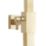 Highlife Bathrooms Orkney Rear-Fed Exposed Brushed Brass Thermostatic Shower