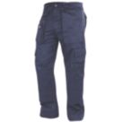 Lee Cooper LCPNT206 Multi Pocket Cargo Trousers Navy 40" W 31" L