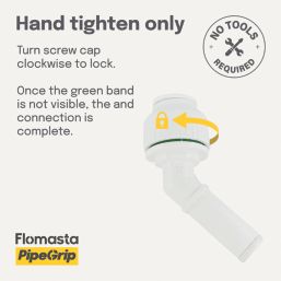 Flomasta  Plastic Push-Fit Equal 135° Spigot Elbow 15mm