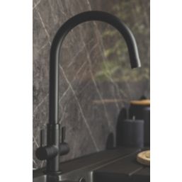 Streame by Abode Neo Dual-Handle Mono Mixer Matt Black