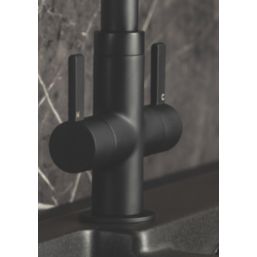 Streame by Abode Neo Dual-Handle Mono Mixer Matt Black