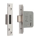 Smith & Locke Fire Rated  5 Lever Chrome Deadlock 76mm Case - 57mm Backset