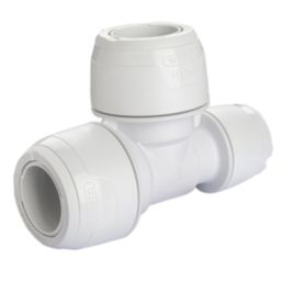 Hep2O  Plastic Push-Fit Reducing Keyless Tee 22mm x 15mm x 22mm