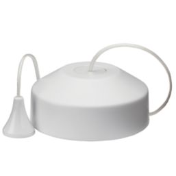 Knightsbridge  10AX 2-Way Pull Cord Switch Matt White