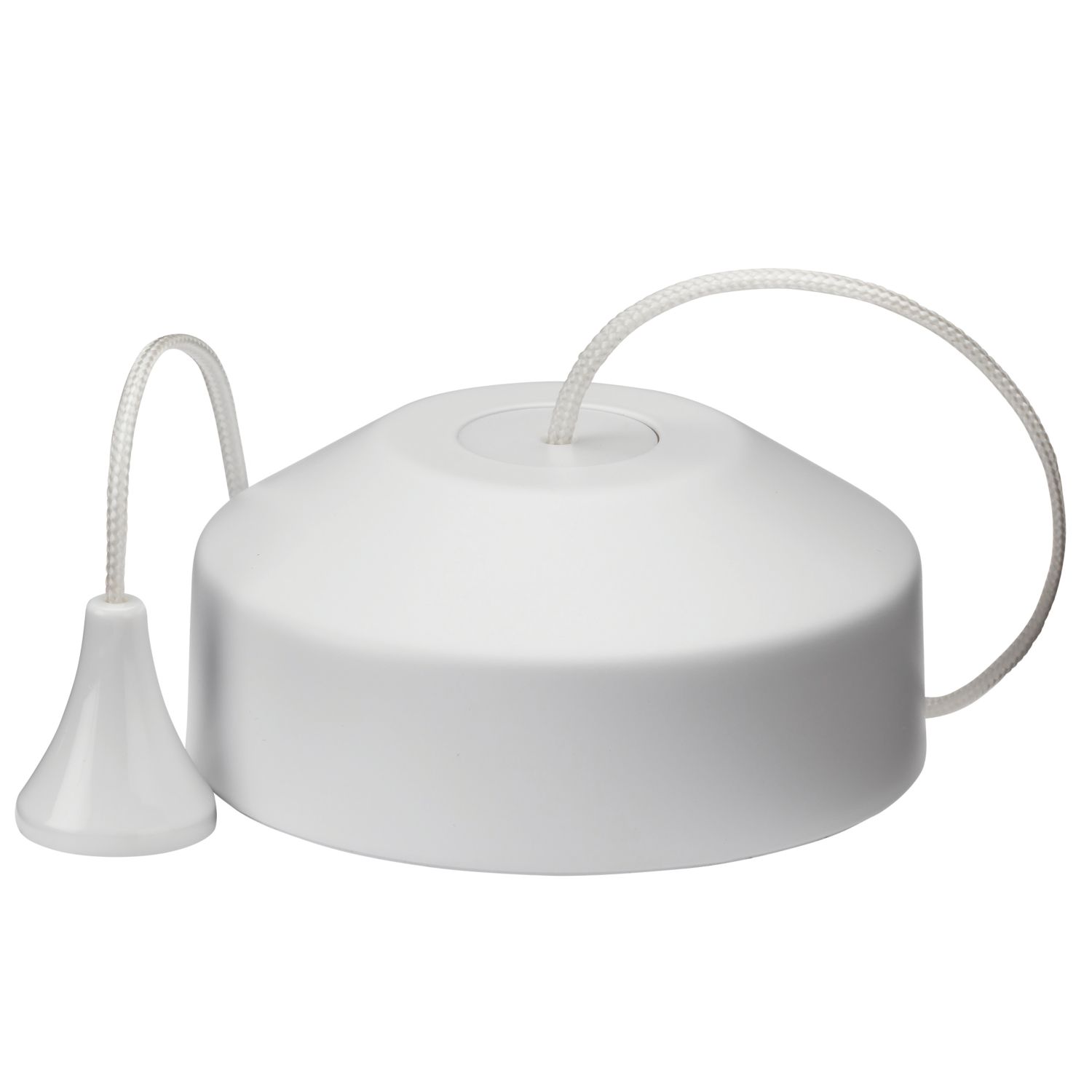 Knightsbridge 10AX 2-Way Pull Cord Switch Matt White (627TY)