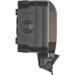 Knightsbridge OP9R IP66 13A 2-Gang SP Weatherproof Outdoor Switched Remote-Controlled Socket