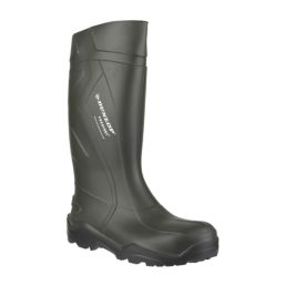 Dunlop Purofort+ Size 8  Dark Green Steel Toe Cap Safety Wellies