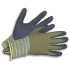 ClipGlove Weeding   Polyester Gardening Gloves Navy / Khaki Medium