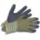 ClipGlove Weeding   Polyester Gardening Gloves Navy / Khaki Medium