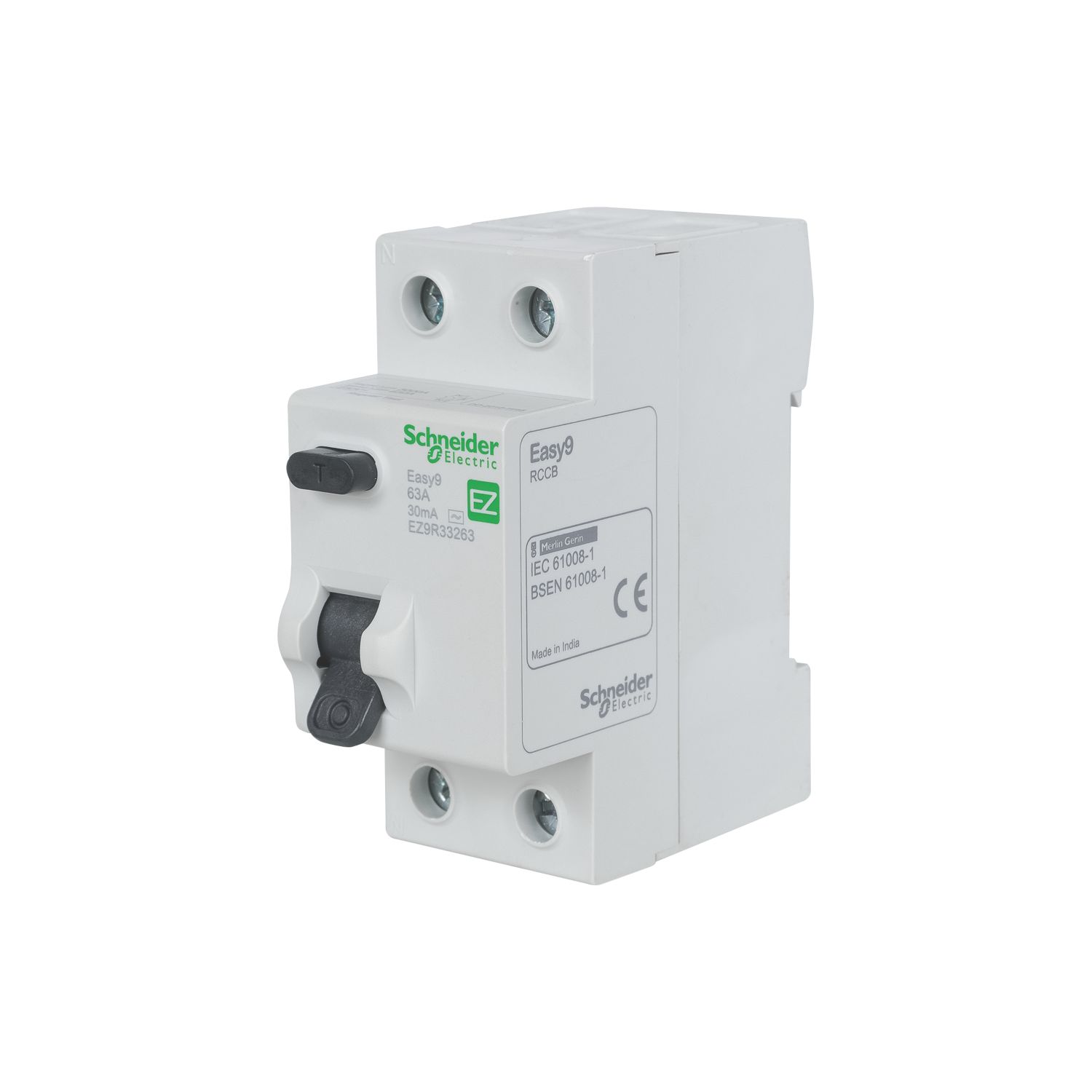 Schneider Electric Easy9 63A 30mA DP AC Curve RCD (6280P)