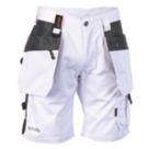 Scruffs Worker Plus Work Shorts White 36" W