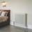 Flomasta 600mm x 605mm 3386BTU White Horizontal 4 Column Radiator