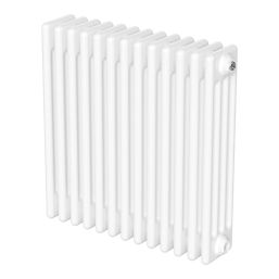 Flomasta 600mm x 605mm 3386BTU White Horizontal 4 Column Radiator