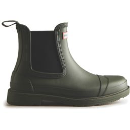 Hunter Commando Chelsea Size 8 Womens Green Waterproof Non Safety Dealer Boots