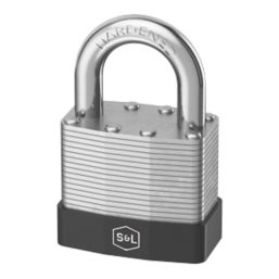 Smith Locke Closed Shackle Combination Padlock Silver 50mm