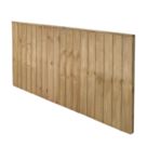 Forest Vertical Board Closeboard  Fence Panels Natural Timber 6' x 3' Pack of 20