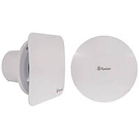 Xpelair C4HTSR 100mm Axial Bathroom Extractor Fan with Humidistat & Timer White 220-240V