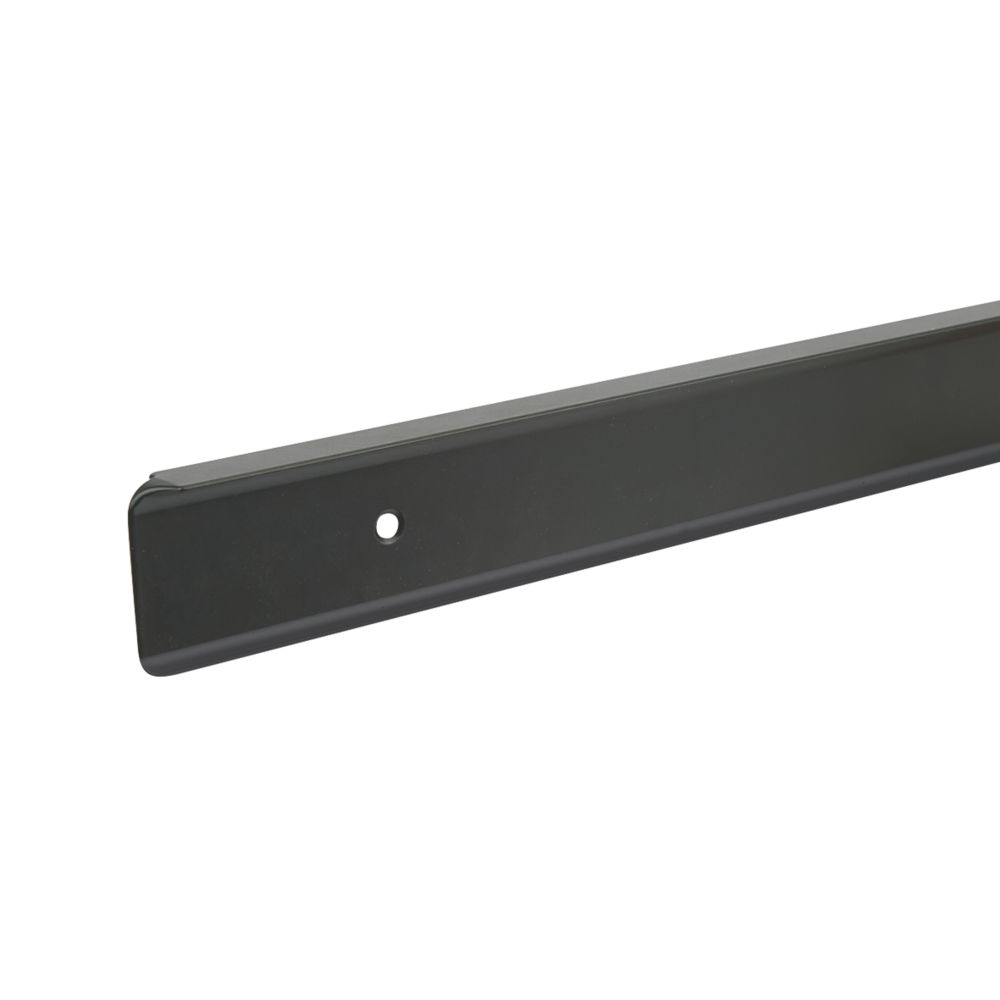 Unika Worktop Corner Joint Matt Black 630mm x 30mm - Screwfix