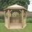 Forest HGG3MTTIN 10' x 9' (Nominal) Hexagonal Timber Gazebo with Base & Assembly