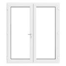 Crystal  White Triple-Glazed uPVC French Door Set 2055mm x 1790mm