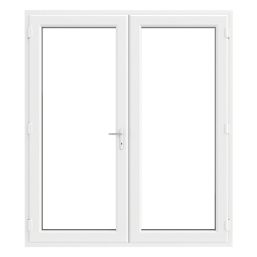 Crystal  White Triple-Glazed uPVC French Door Set 2055mm x 1790mm