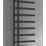 Reina 1412mm x 500mm 2020BTU Black Flat Designer Towel Radiator