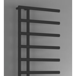 Reina 1412mm x 500mm 2020BTU Black Flat Designer Towel Radiator