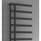 Reina 1412mm x 500mm 2020BTU Black Flat Designer Towel Radiator