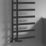 Reina 1412mm x 500mm 2020BTU Black Flat Designer Towel Radiator
