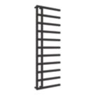 Reina 1412mm x 500mm 2020BTU Black Flat Designer Towel Radiator