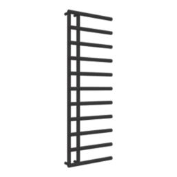 Reina 1412mm x 500mm 2020BTU Black Flat Designer Towel Radiator