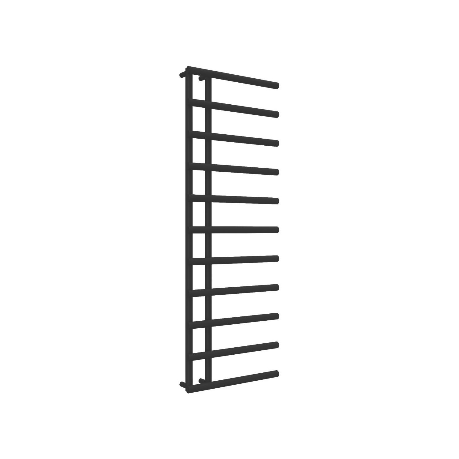Reina 1412mm x 500mm 2020BTU Black Flat Designer Towel Radiator (628LH)