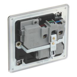 LAP  13A 1-Gang DP Switched Socket Antique Brass  with Black Inserts