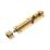Straight Barrel Door Bolt Polished Brass 152mm