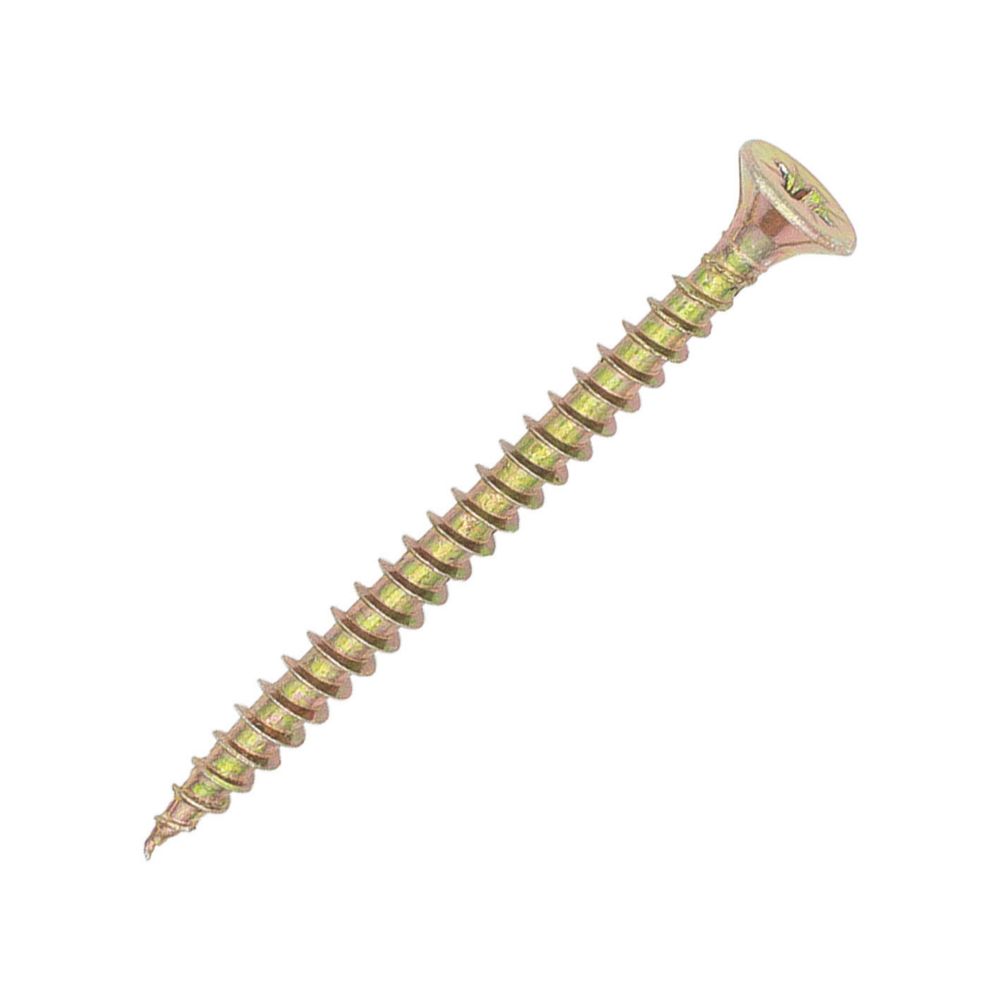 Rawlplug R-QCP PZ Countersunk Self-Drilling Woodscrews 4mm x 50mm 200 Pack