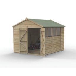 Forest Beckwood 8' x 9' 6" (Nominal) Apex Shiplap Timber Shed with Assembly