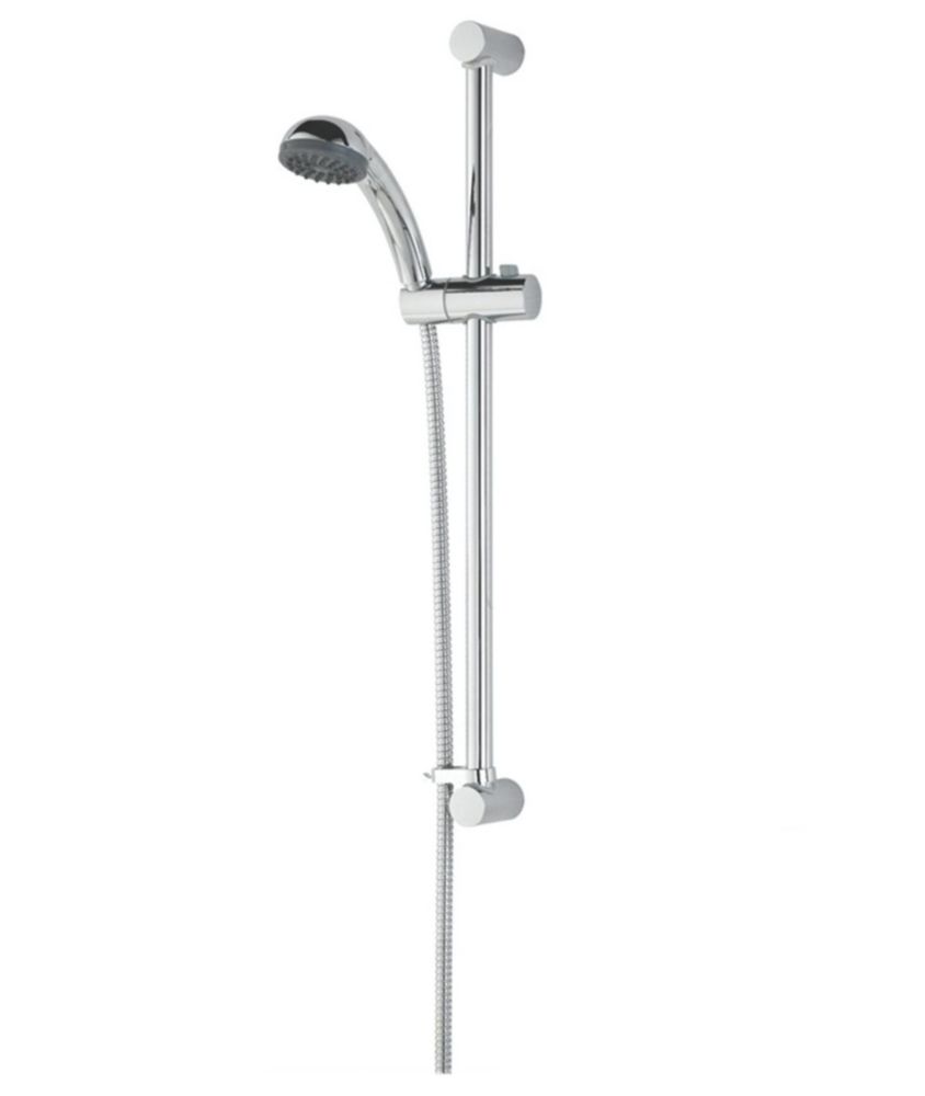 Bristan Single Function Slide Bar Shower Kit Chrome - Screwfix