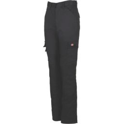 Dickies Everyday Flex Womens Trousers Black Size 14 31 L - Screwfix