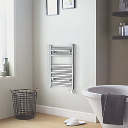 Towelrads Richmond Electric Towel Radiator with Thermostatic Heating Element 691m x 450mm Chrome 682BTU